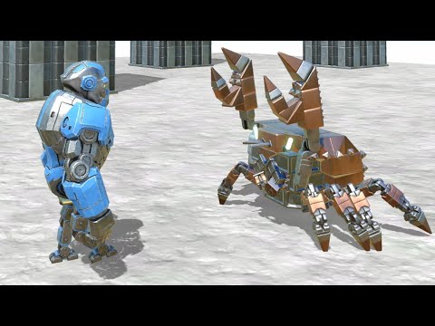Crab Robot vs ALL UNITS AOW Age Of Warbots