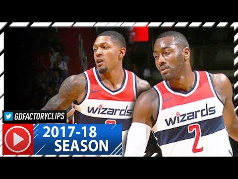 John Wall & Bradley Beal Full Highlights vs Sixers (2017.10.18) - 53 Pts, TOO GOOD!