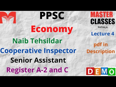 PPSC UPSC Economy Lecture 4 (Demo)