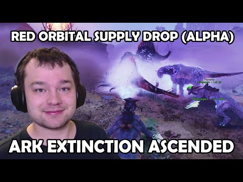 Red Orbital Supply Drop (Alpha) in Ark Extinction Ascended First Attempt