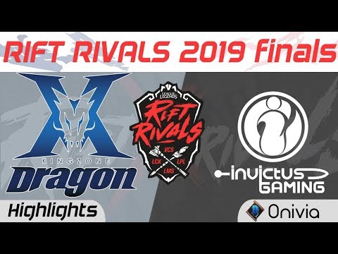 KZ vs IG Highlights Rift Rivals Finals LCK LPL LMS VCS 2019 Kingzone DragonX vs Invictus Gaming by O