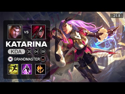 Katarina vs Jayce Mid - KR Grandmaster - Patch 25.8 Season 15