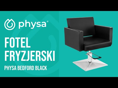 Video - Fotel fryzjerski - 200 kg - czarny