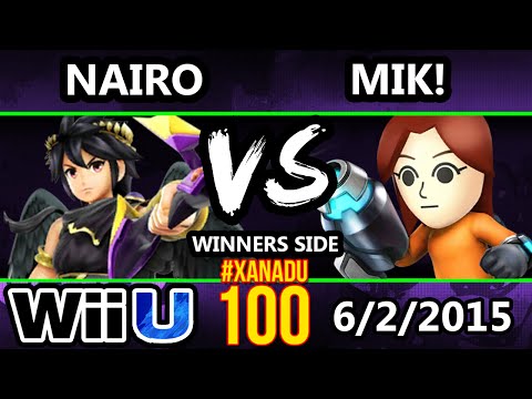 Xanadu 100 - Nairo (Dark Pit) Vs. Mik! (Ness/Mii Gunner) SSB4 Tournament - Smash Wii U - Smash 4