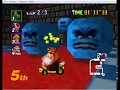 Mario Kart N64 150 Cc Game Play Bowser S Castle Donkey Kong