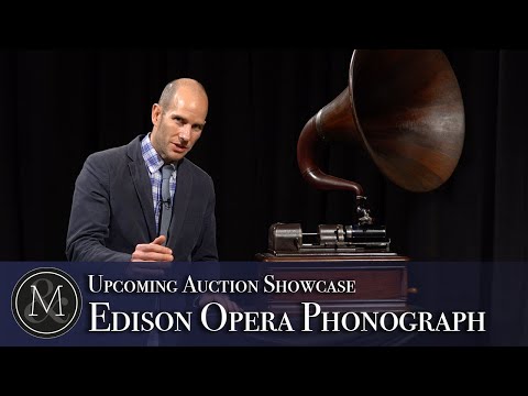 Edison Opera Cylinder Phonograph | December 4, 2021 | Miller & Miller Auctions