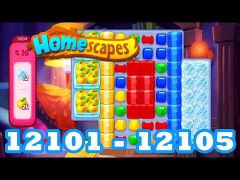 Homescapes Level 12101 - 12105 HD 3 - match puzzle Gameplay | android | IOS | 12102 | 12103 | 12104