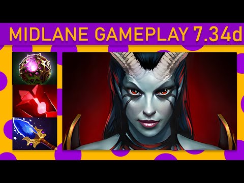 ⭐Queen of Pain 15+ Kills! Mid Gameplay - Dota 2 Top MMR