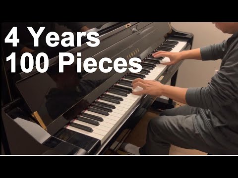 4 Years of Piano Progress - Adult Beginner to RCM Level 8, 100 Pieces
