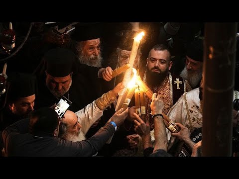 Holy Fire ceremony lights up Church of the Holy Sepulchre in Jerusalem