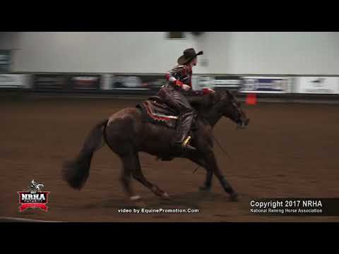 Muddy Boggy Banjo ridden by Aubrey M Reynolds  - 2017 NRHA Futurity (Youth 14-18)