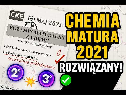 Matura Chemia 2021 MAJ  Cały Arkusz CKE Rozszerzony z Omówieniem 🔥CAŁY ARKUSZ