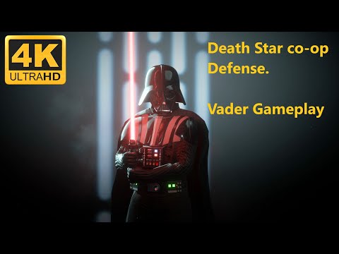 [4K] SWBF2 Death Star Co-Op Defense as Darth Vader | "I Hope This Works"