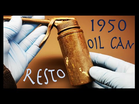 Vintage 1950 Oil Can Restoration
