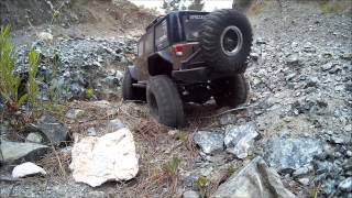 preview picture of video 'Greek Rc Scale Adventures-Axial Scx10 Jeep Wrangler Rubicon Scale Expedition In The Old Quarry'