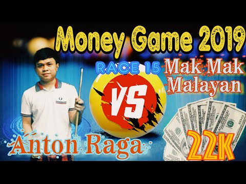 【Pool Live】22K Money Game January ,2019 - Anton"The Dragon" Raga vs Mak Mak  Malayan - Race 15