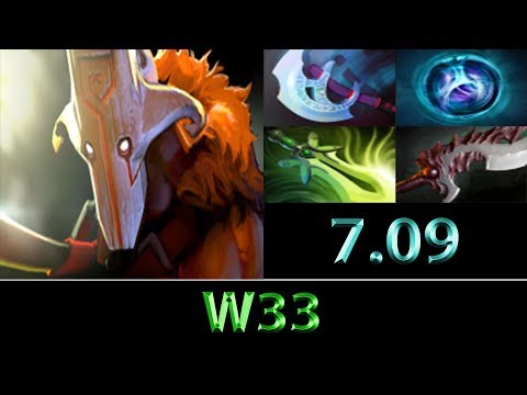 w33 [Juggernaut] Newly EU Rank #1 God ► Dota 2 7.09