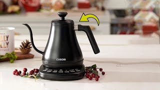 Cosori Electric Kettle Gooseneck Co108 nk Review | Precision Brewing at Your Fingertips