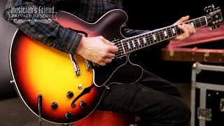 Video thumbnail for Gibson ES-335 Satin Semi-Hollow Electric Guitar by Musician's Friend