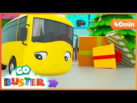 The Christmas Present Mix Up | Go Buster | Classic Vehicle, Truck and Car Cartoons for Kids
