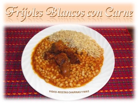 Receta Frijoles Blancos Guatemala