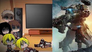 Aot react to titanfall 1 and 2 trailers