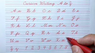 Cursive writing a to z abcd | Cursive handwriting practice | English capital and small letters abcd
