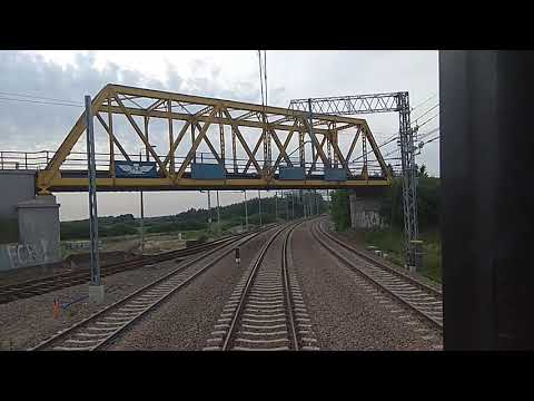 Wjazd na stację Dęblin (TLK Witos 1.07.2019)