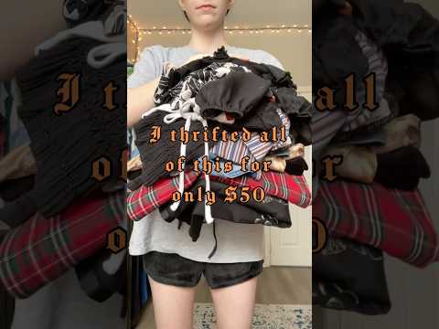I Thrifted All This For Only $50! | whimsigoth grunge thrift haul