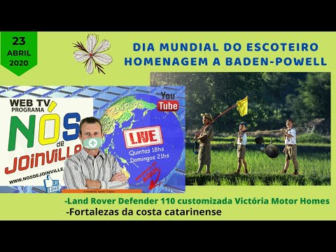 23.04.20 Dia mundial do Escoteiro/homenagem à Baden-Powell Use máscara