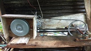 GERADOR DE ENERGIA ELÉTRICA FEITO COM MOTOR DE MÁQUINA DE LAVAR