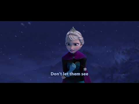Frozen Let It Go transformation sequence with Elsa on North Mountain