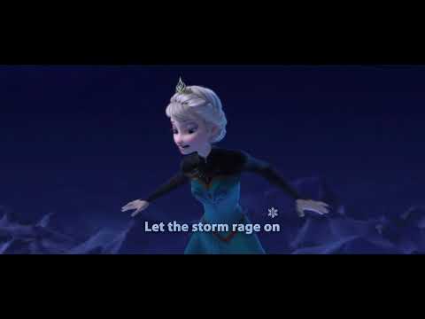 Idina Menzel performing Elsa's Let It Go sequence