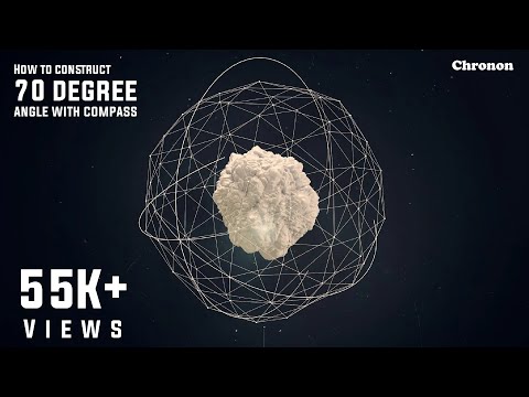 How to construct 70 degree angel with compass