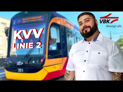 Karlsruhe / KVV / VBK Linie 2 / Wolfartsweier Nord - Knielingen Nord