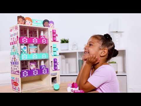 Beauty Kiosk wooden vending machine play set