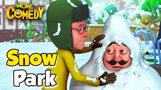 Motu Patlu- EP27A  Snow Park  Funny Videos For Kid