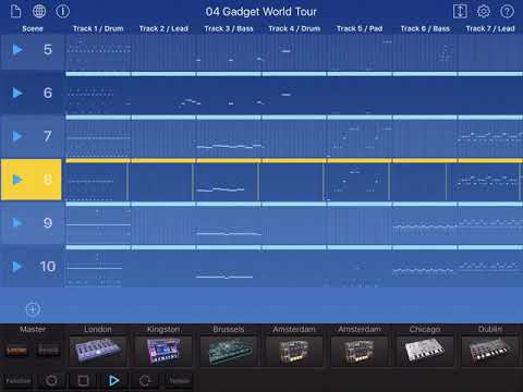 1.2 「Tempo」ボタンで、ソングのスピードを変更しよう。① BPMを999.0まで速くした場合。