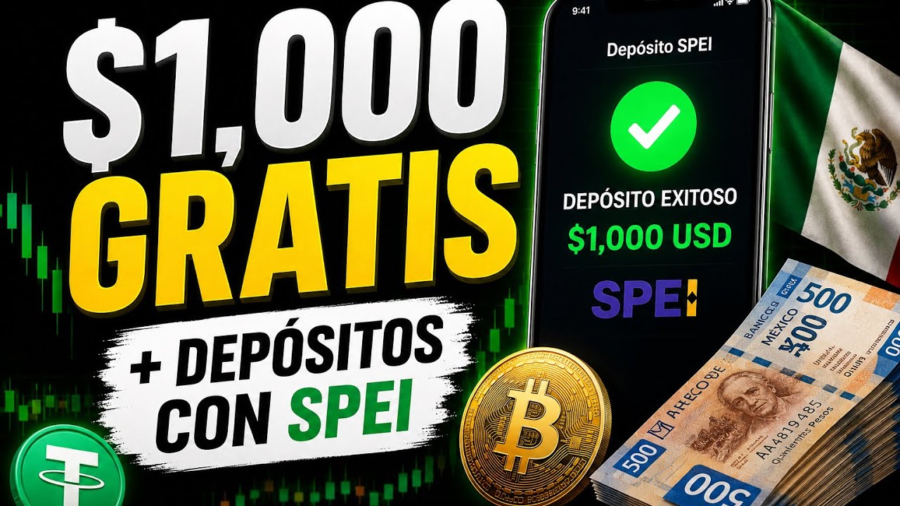 Trading de criptomonedas $1,000 gratis + depósitos con SPEI 