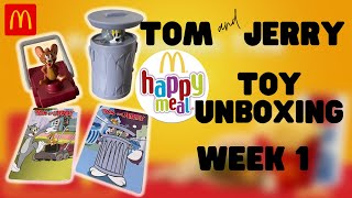 MCDONALD’S HAPPY MEAL TOM AND JERRY TOY UNBOXING WEEK 1 | Raq Star