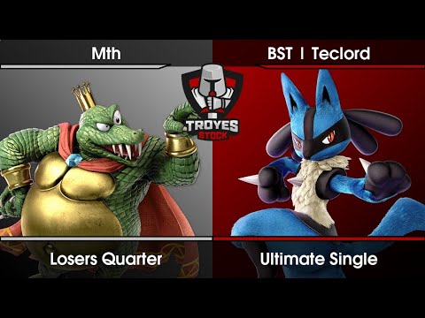 Troyes Stock #66 Losers Quarter - Mth (King K. Rool) Vs. Teclord (Lucario) SSBU Ultimate Tournament