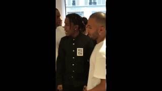 A$AP Rocky reaction on Ian physical altercation with A$AP Bari &amp; Theophilus London at Colette. #PFW