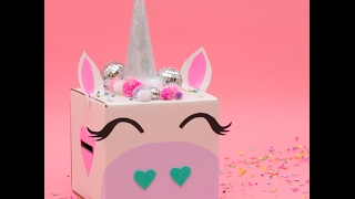 How to DIY a Unicorn Valentine's Box