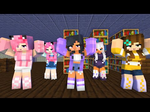 CARAMELLDANSEN SUPER IDOL FIRST MEET APHMAU PRETTY GIRL FRIENDS - MINECRAFT ANIMATION #shorts