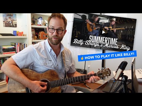How to play SUMMERTIME like Billy Strings (advanced guitar lesson w intro & verse tab)