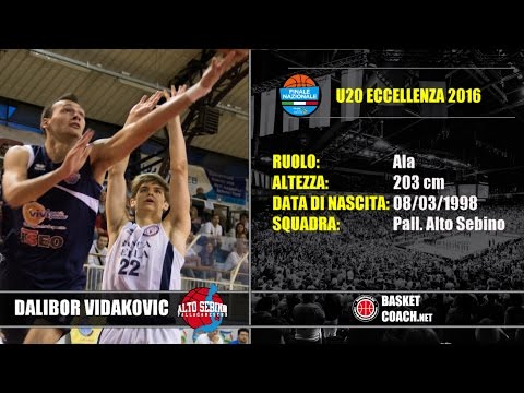 Basket Coach: U20 ECC - DALIBOR VIDAKOVIC - PALL. ALTO SEBINO - HIGHLIGHTS U20-2016