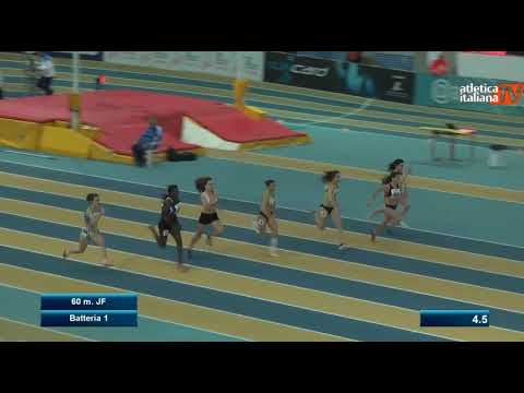 Batteria 1 60 metri Juniores Donne - Campionati Italiani Juniores e Promesse 2019