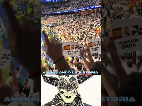EL BERNABÉU ESTALLA CONTRA PEDRO SÁNCHEZ... ¡Y LOS AFICIONADOS ALZAN LA BANDERA DE CEUTA!
