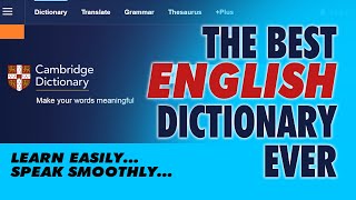How to use Cambridge Dictionary | The Best Dictionary