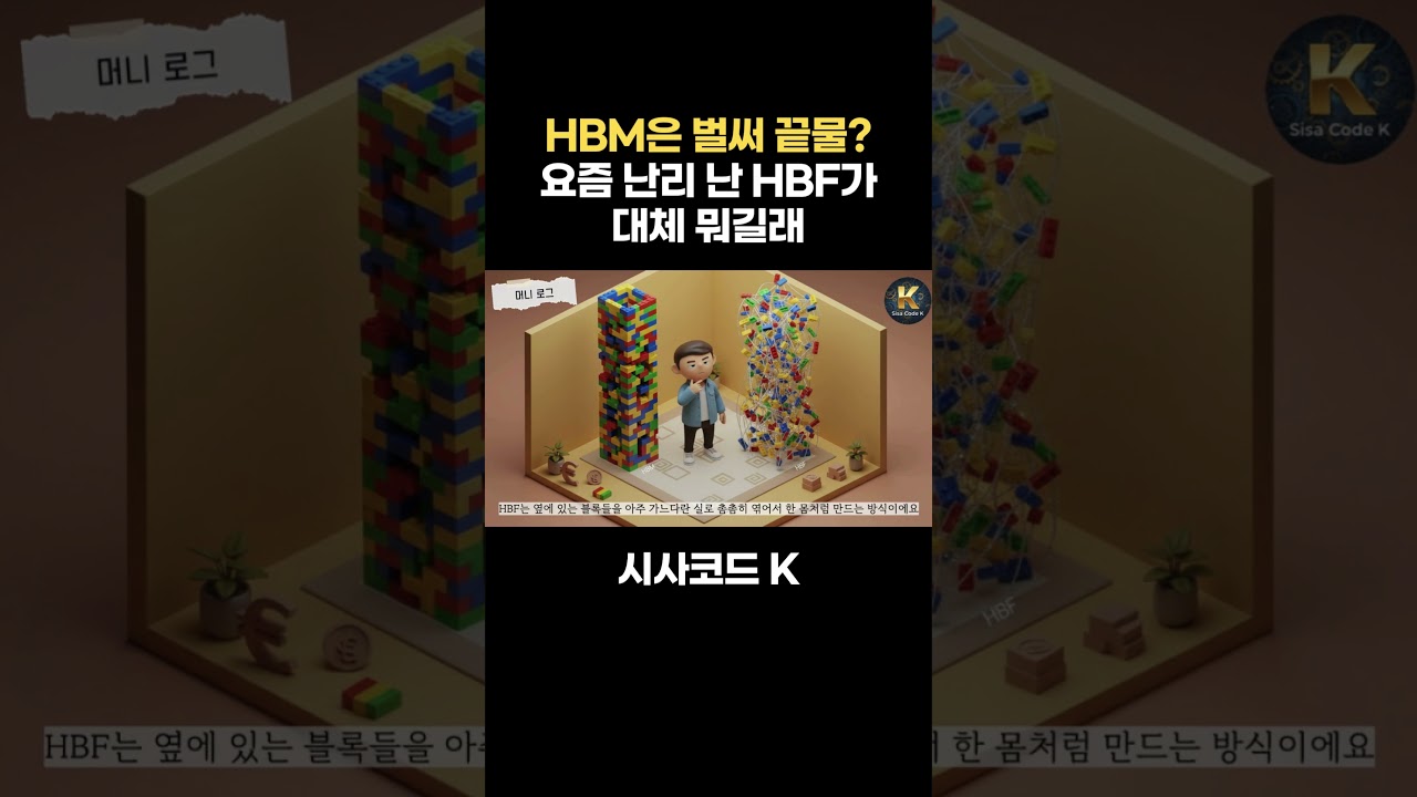 HBM 벌써 끝물? 요즘 난리 난 HBF 대체 뭐길래